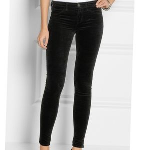 J BRAND Velvet Stretchy Skinny Jeans Black